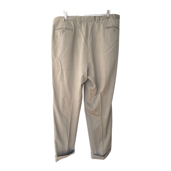 Pal Zileri Gruppo Forall Pure Virgin Wool Woolmark Men's Pants Size 54 - Picture 2 of 13